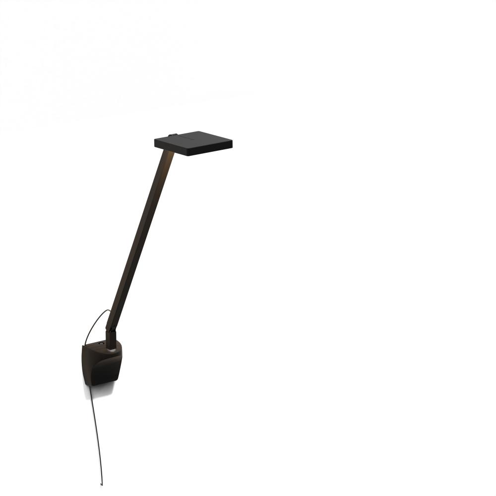 Foccacia Solo Desk Lamp (Matte Black) with Wall Mount